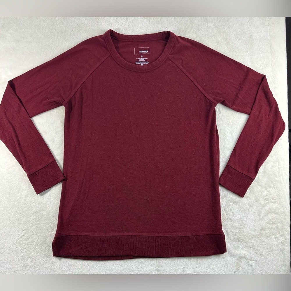 Soft Magenta Crewneck Sonoma Goods for Life - Women Small